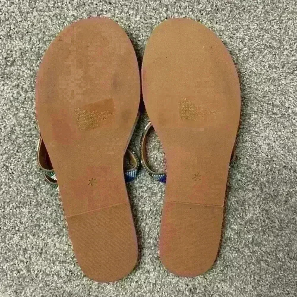 NWT Splendid Beaded Toe Loop‎ Sandal Size 9 - Picture 3 of 6